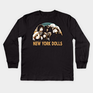 Raw Energy New York Dolls Live Performances Kids Long Sleeve T-Shirt